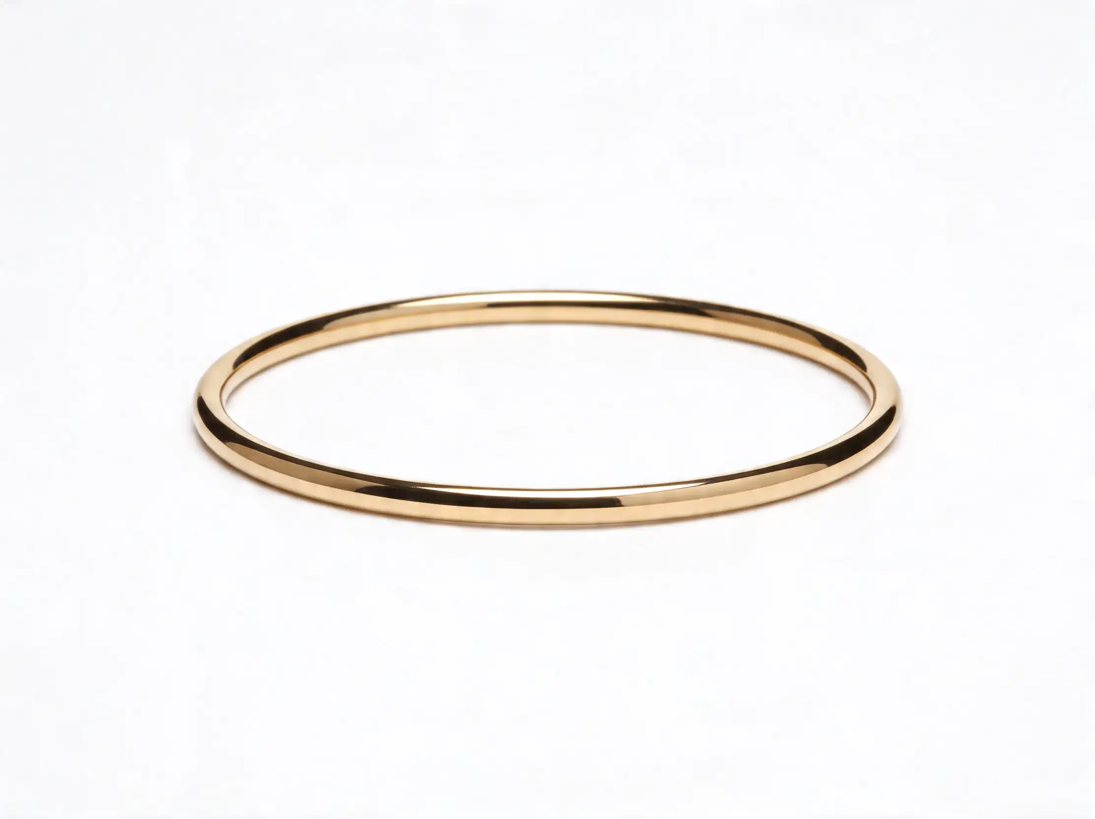 Bracciale Bangle Rigido in Oro Giallo 18k – Design a Prisma - immagine 4
