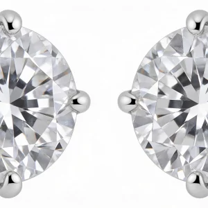 Orecchini pendenti "Luce Geometrica" in oro bianco 18kt e diamanti VVS