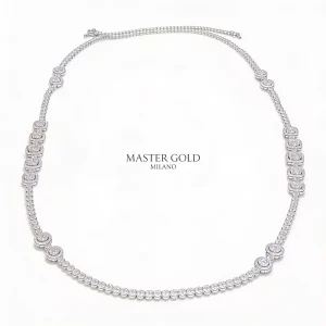 Alternative view of Collier Sinfonia Imperiale in Diamanti e Oro Bianco 18k