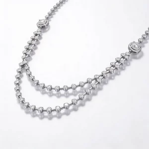 Collier Multi-Filo Imperiale in Diamanti VVS e Oro 18k