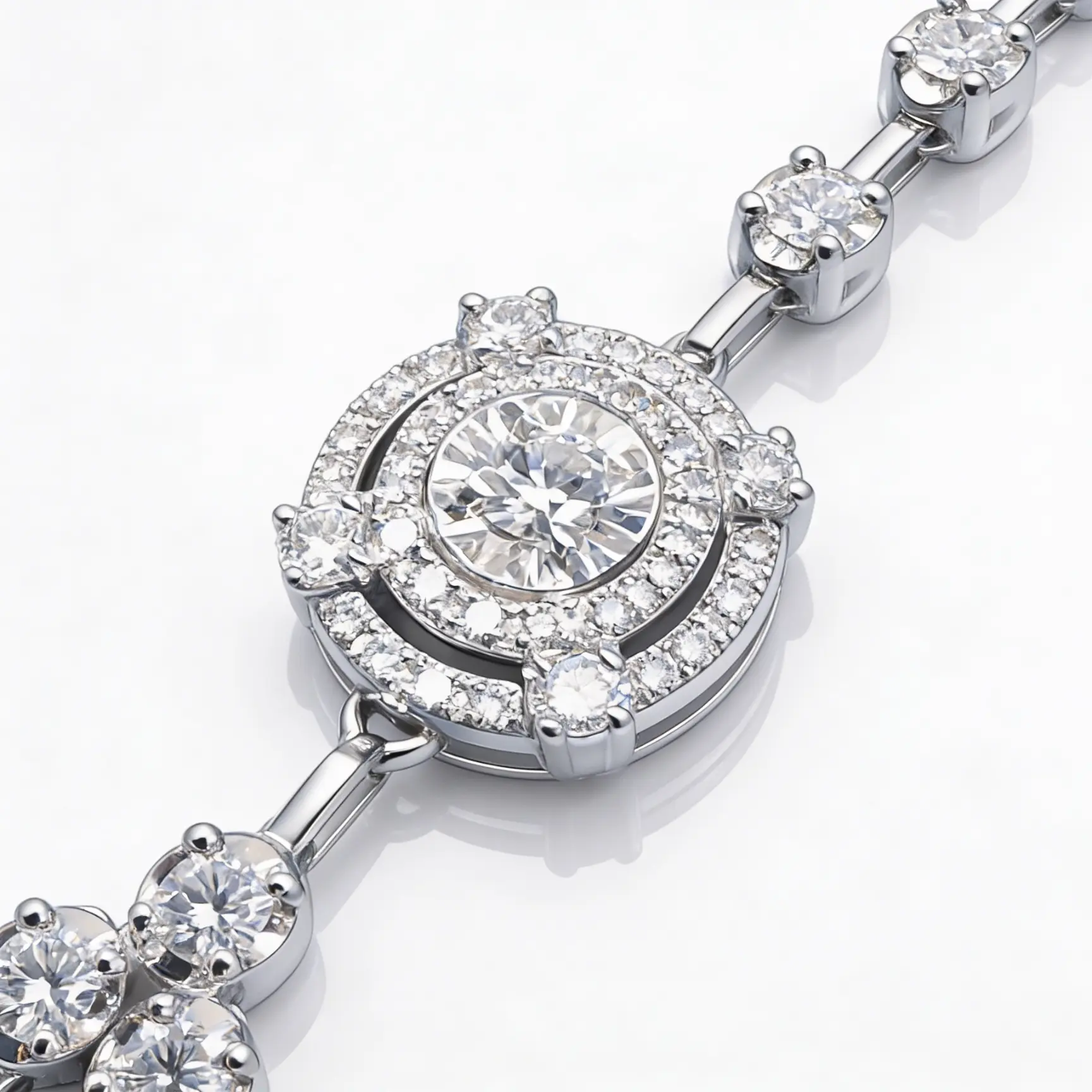 Collier Multi-Filo Imperiale in Diamanti VVS e Oro 18k - immagine 5