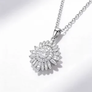 Collana Stella Polare in Diamanti VVS e Oro Bianco 18kt