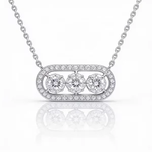 Collana Orbita in Diamanti e Oro Bianco 18kt