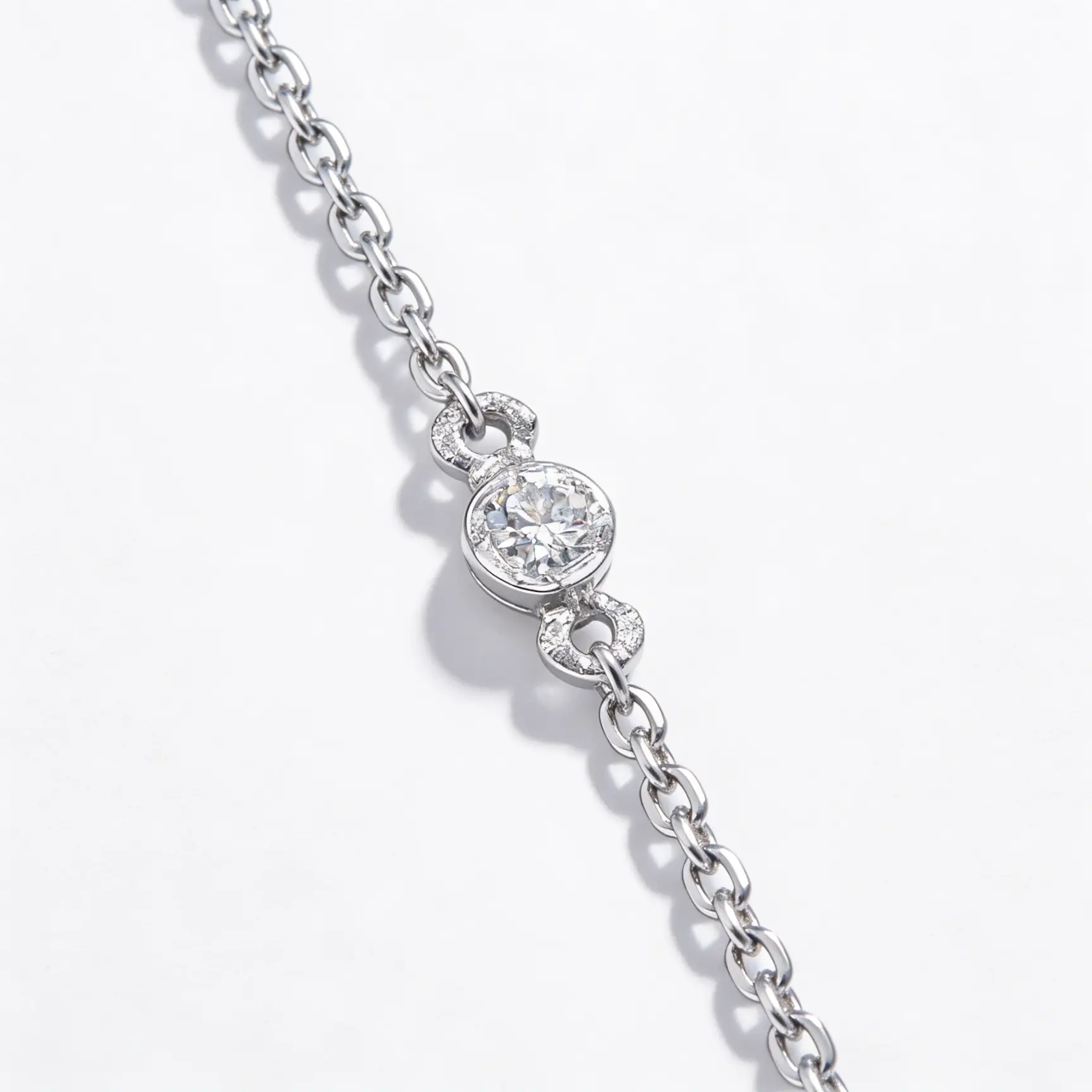 Collana Art Déco in Diamanti Oro Bianco 18kt - immagine 5