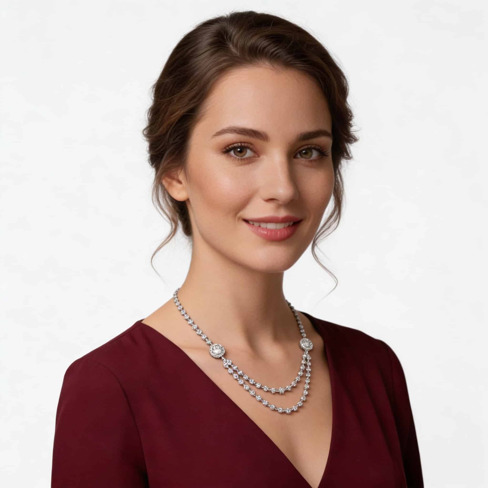 Collier Multi-Filo Imperiale in Diamanti VVS e Oro 18k - immagine 8
